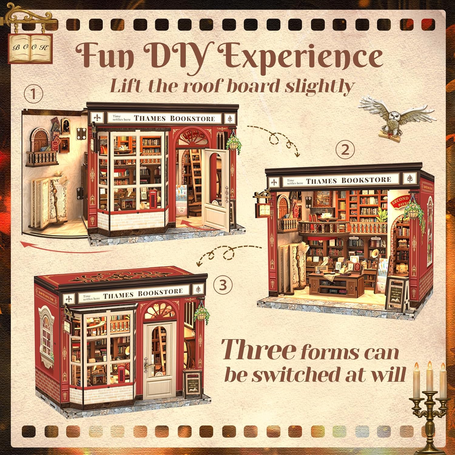 Building block, 1000pcs jigsaw puzzle, 2025 new puzzle, Adult Puzzle, Cartoon Puzzle, jigsaw puzzles, Acrylic Puzzle, puzzle 2000, DIY Miniature Dollhouse, Rolife, Cutebee, HYUKBI, DIY Booknook, Bookend, Dollhouse Kit, 3D Wooden Puzzle, Micro Building Blocks Set, Christmas Holiday gift, home decor, table decor