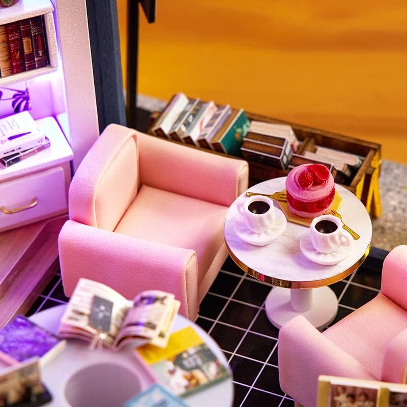 HYUKBI DIY Miniature House Kit with LED Light