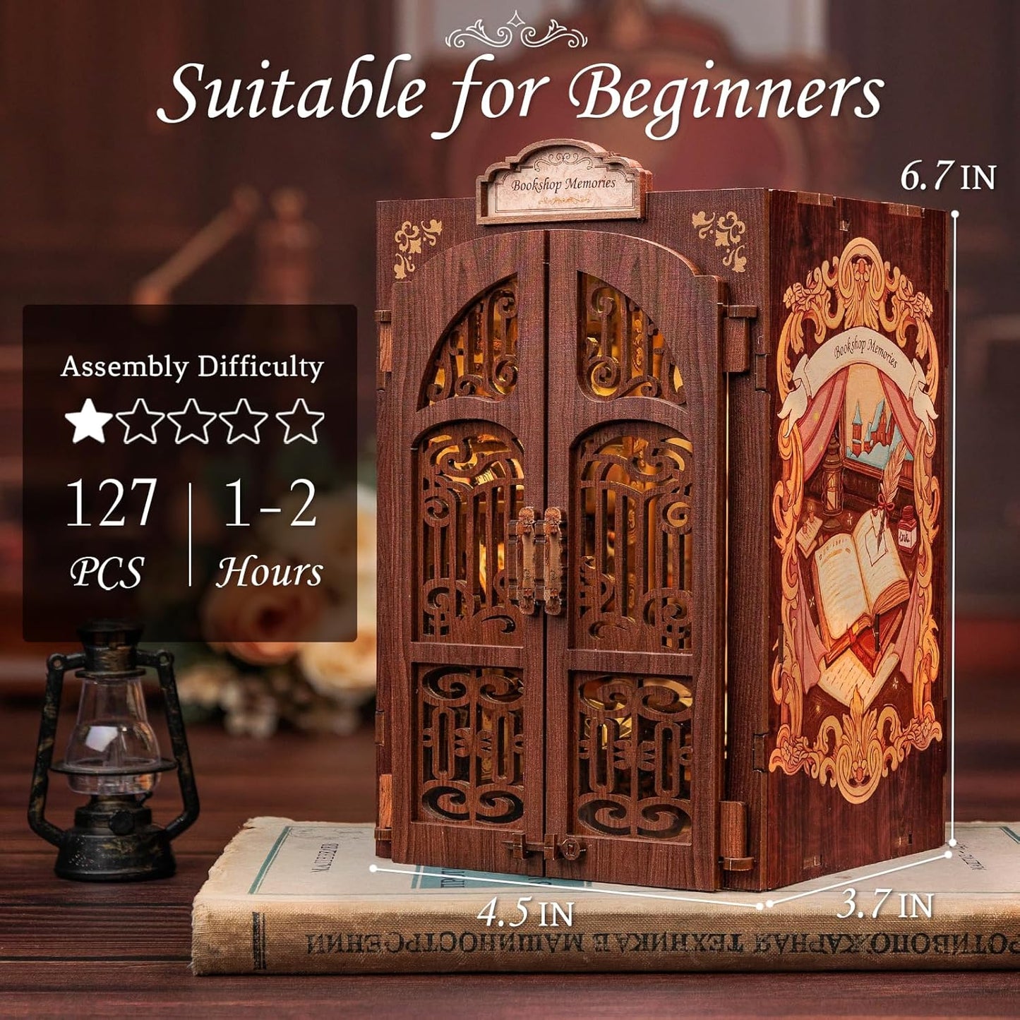 DIY Miniature Dollhouse
Rolife Cutebee HYUKBI DIY Booknook Dollhouse Kit 3D Wooden Puzzle 
Micro Building Blocks Set
Blindbox plush cute toy