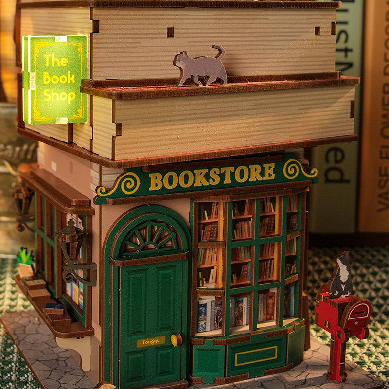 DIY Miniature Dollhouse
Rolife Cutebee HYUKBI DIY Booknook Dollhouse Kit 3D Wooden Puzzle 
Micro Building Blocks Set
Blindbox plush cute toy