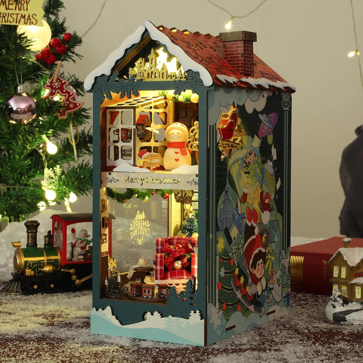 HYUKBI DIY Booknook Dollhouse Kit