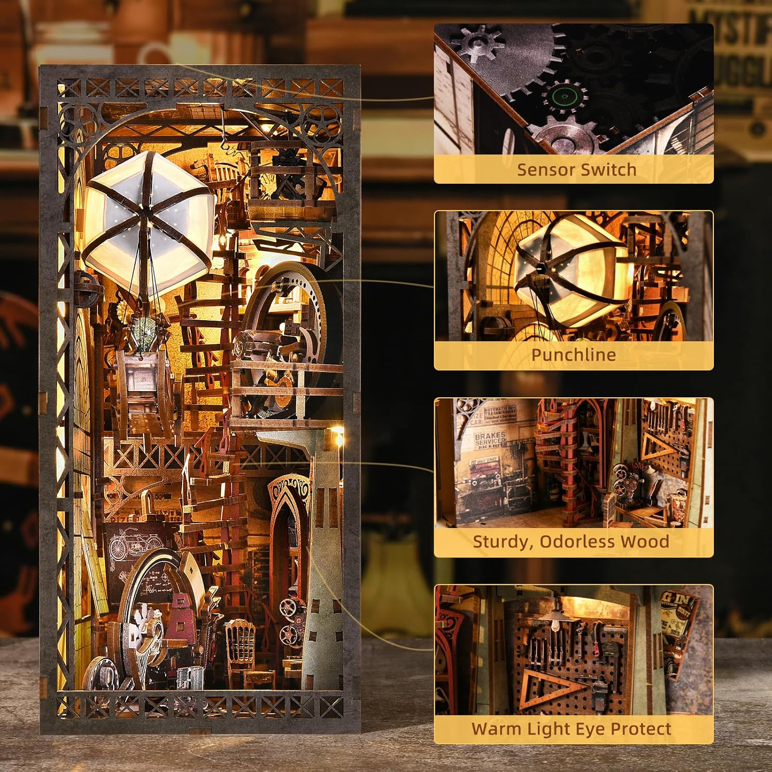 DIY Miniature Dollhouse
Rolife Cutebee HYUKBI DIY Booknook Dollhouse Kit 3D Wooden Puzzle 