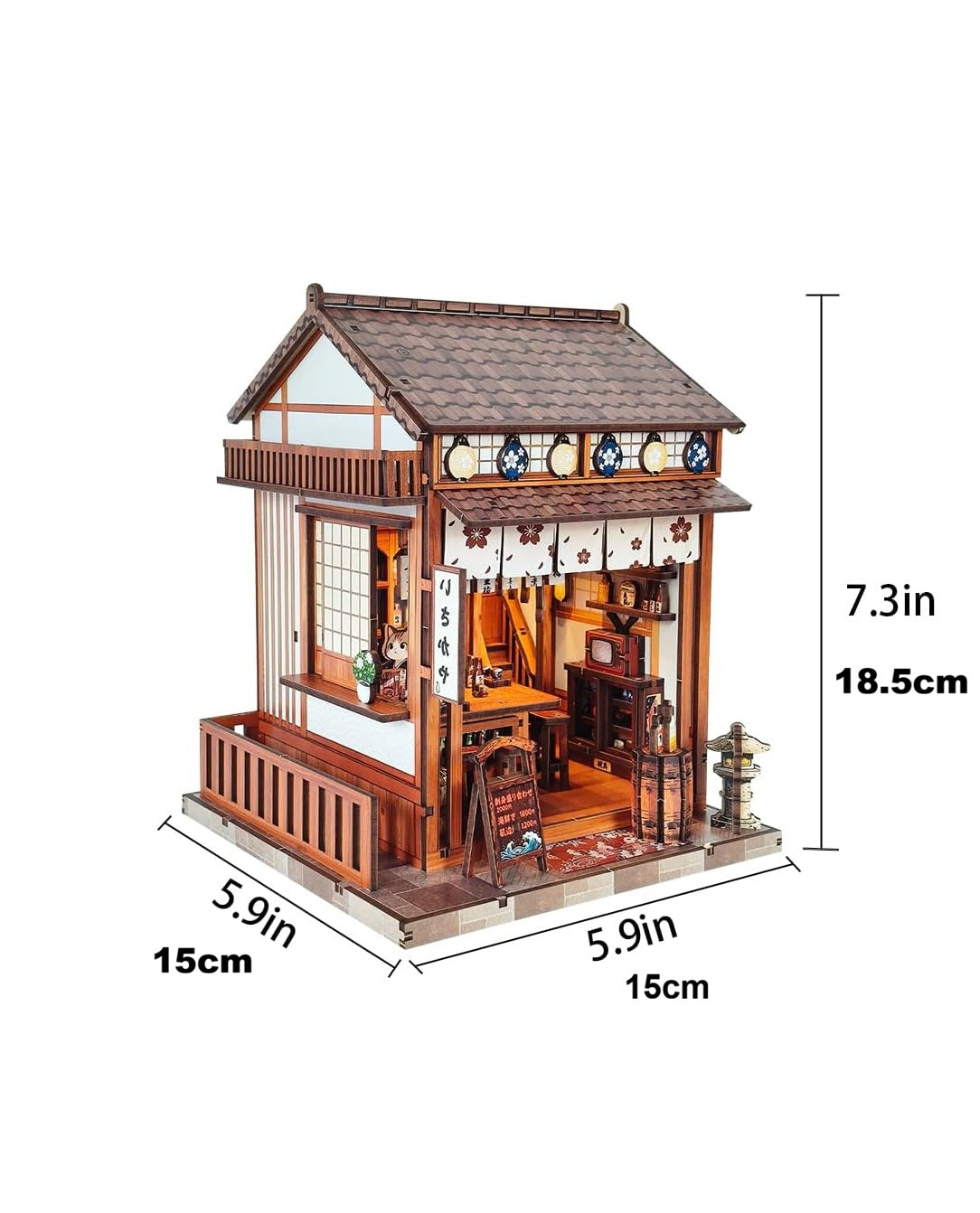 Sakura Curtain Wood Sake Bar