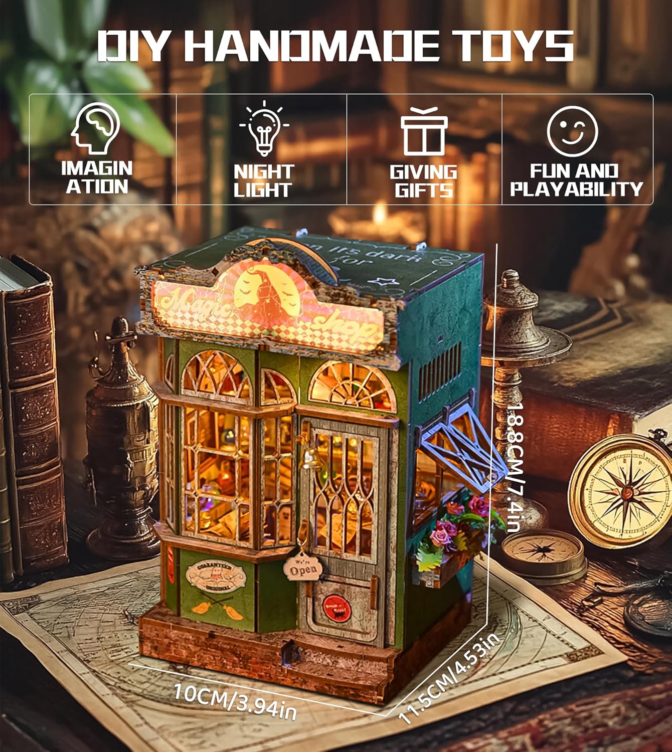 DIY Miniature Dollhouse
Rolife Cutebee HYUKBI DIY Booknook Dollhouse Kit 3D Wooden Puzzle 
Micro Building Blocks Set
Blindbox plush cute toy