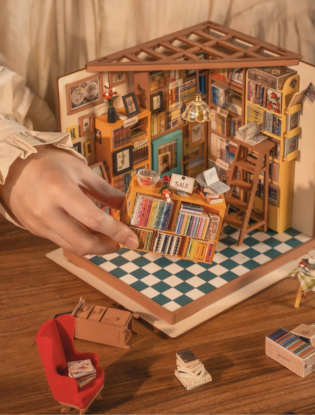 Building block, 1000pcs jigsaw puzzle, 2025 new puzzle, Adult Puzzle, Cartoon Puzzle, jigsaw puzzles, Acrylic Puzzle, puzzle 2000, DIY Miniature Dollhouse, Rolife, Cutebee, HYUKBI, DIY Booknook, Bookend, Dollhouse Kit, 3D Wooden Puzzle, Micro Building Blocks Set, Christmas Holiday gift, home decor, table decor