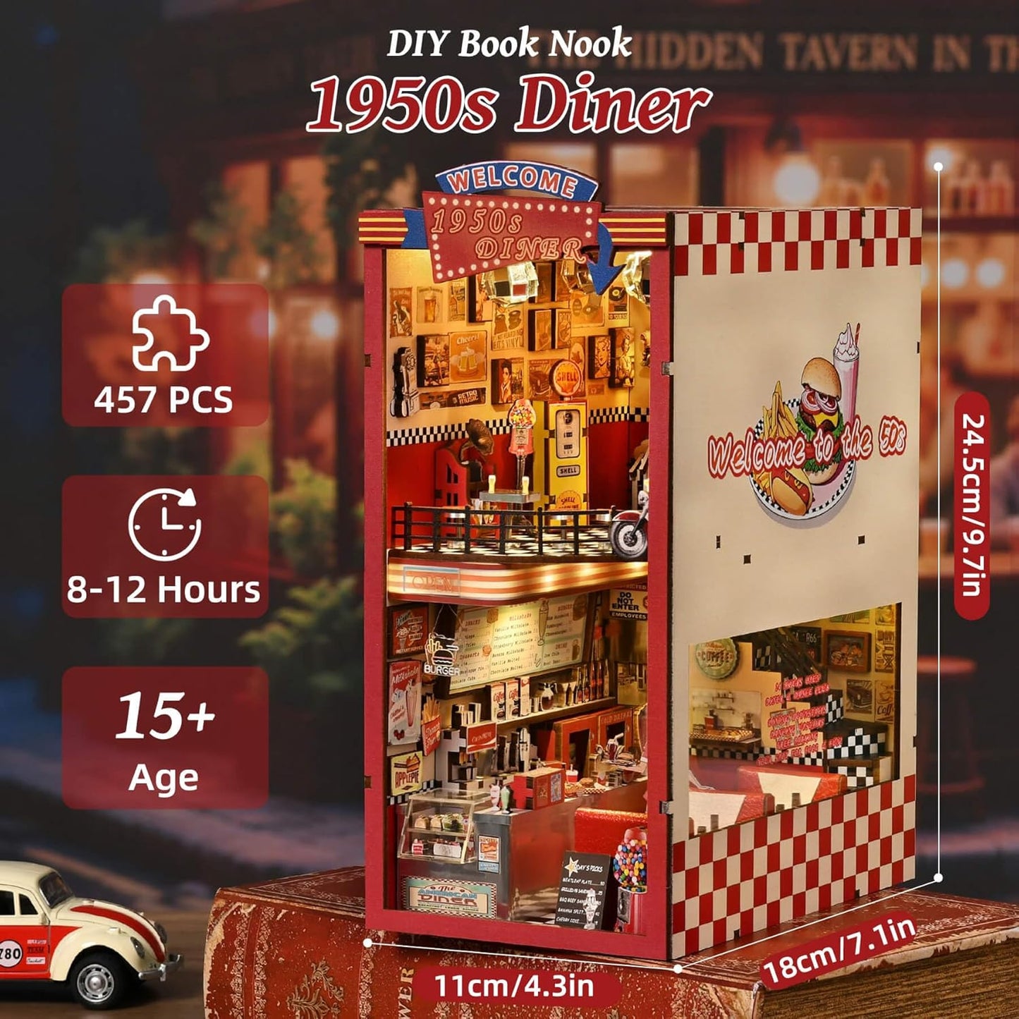 Building block, 1000pcs jigsaw puzzle, 2025 new puzzle, Adult Puzzle, Cartoon Puzzle, jigsaw puzzles, Acrylic Puzzle, puzzle 2000, DIY Miniature Dollhouse, Rolife, Cutebee, HYUKBI, DIY Booknook, Bookend, Dollhouse Kit, 3D Wooden Puzzle, Micro Building Blocks Set, Christmas Holiday gift, home decor, table decor