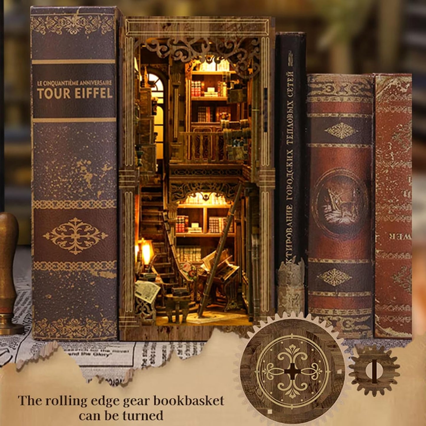 DIY Miniature Dollhouse
Rolife Cutebee HYUKBI DIY Booknook Dollhouse Kit 3D Wooden Puzzle 
Micro Building Blocks Set