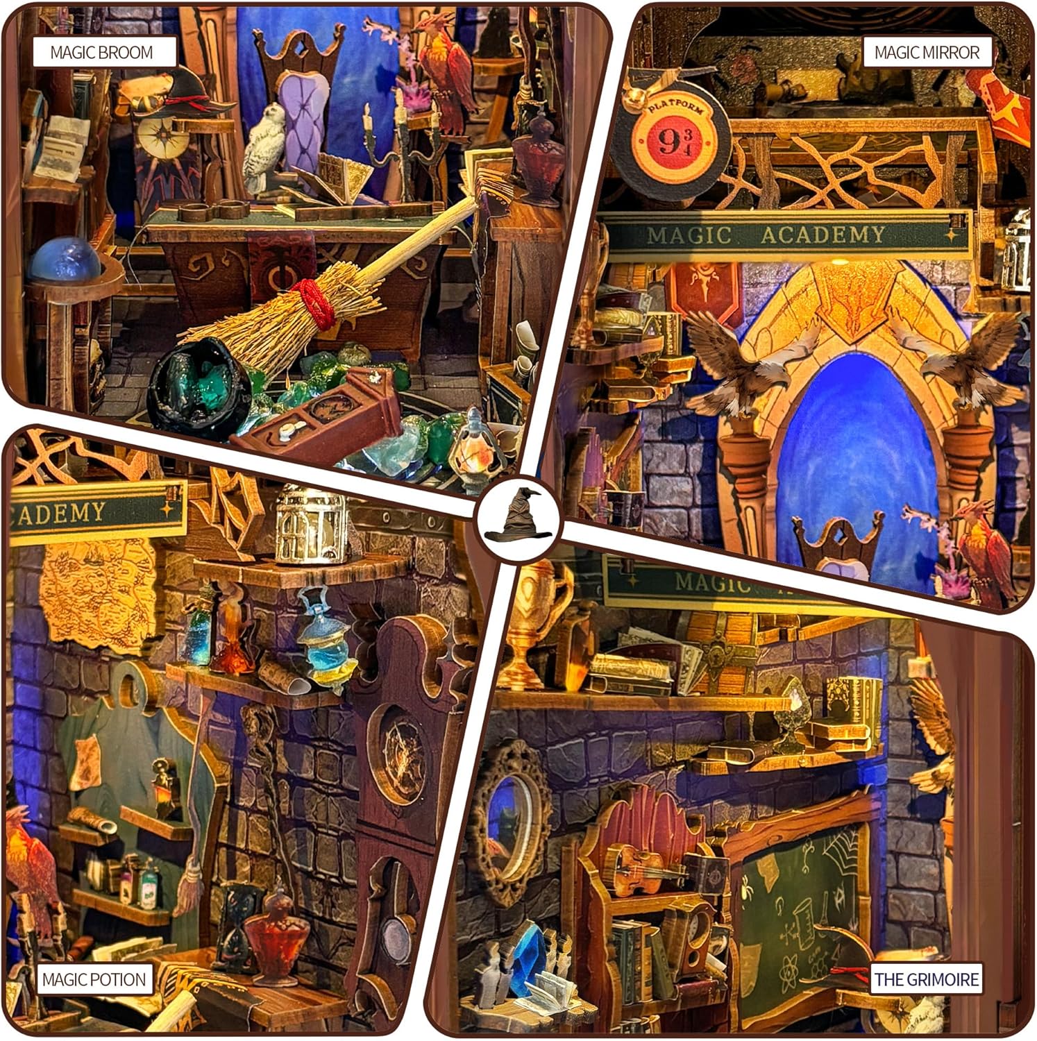 HYUKBI DIY Booknook Dollhouse Kit