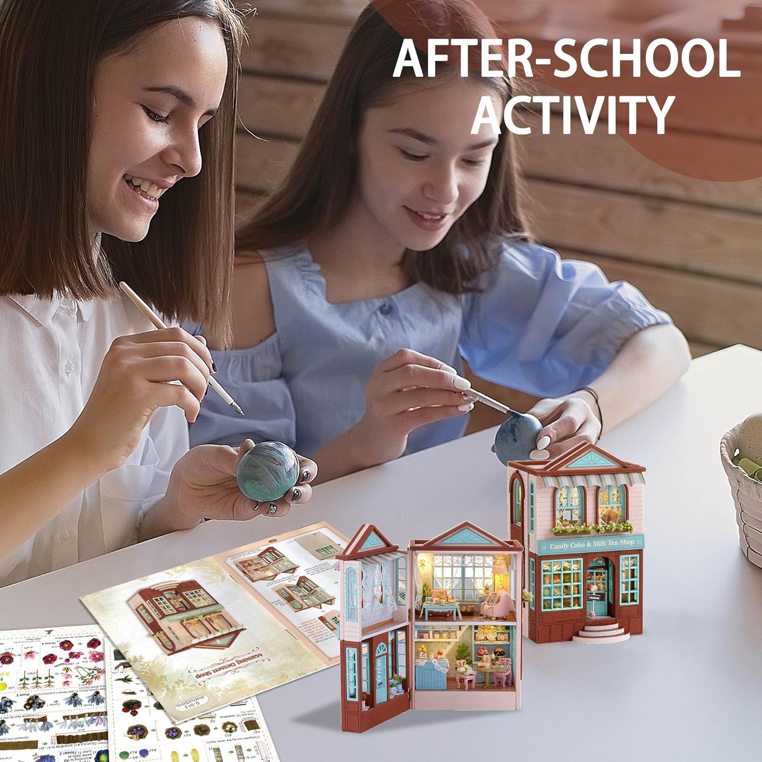 HYUKBI DIY Miniature House Kit with LED Light