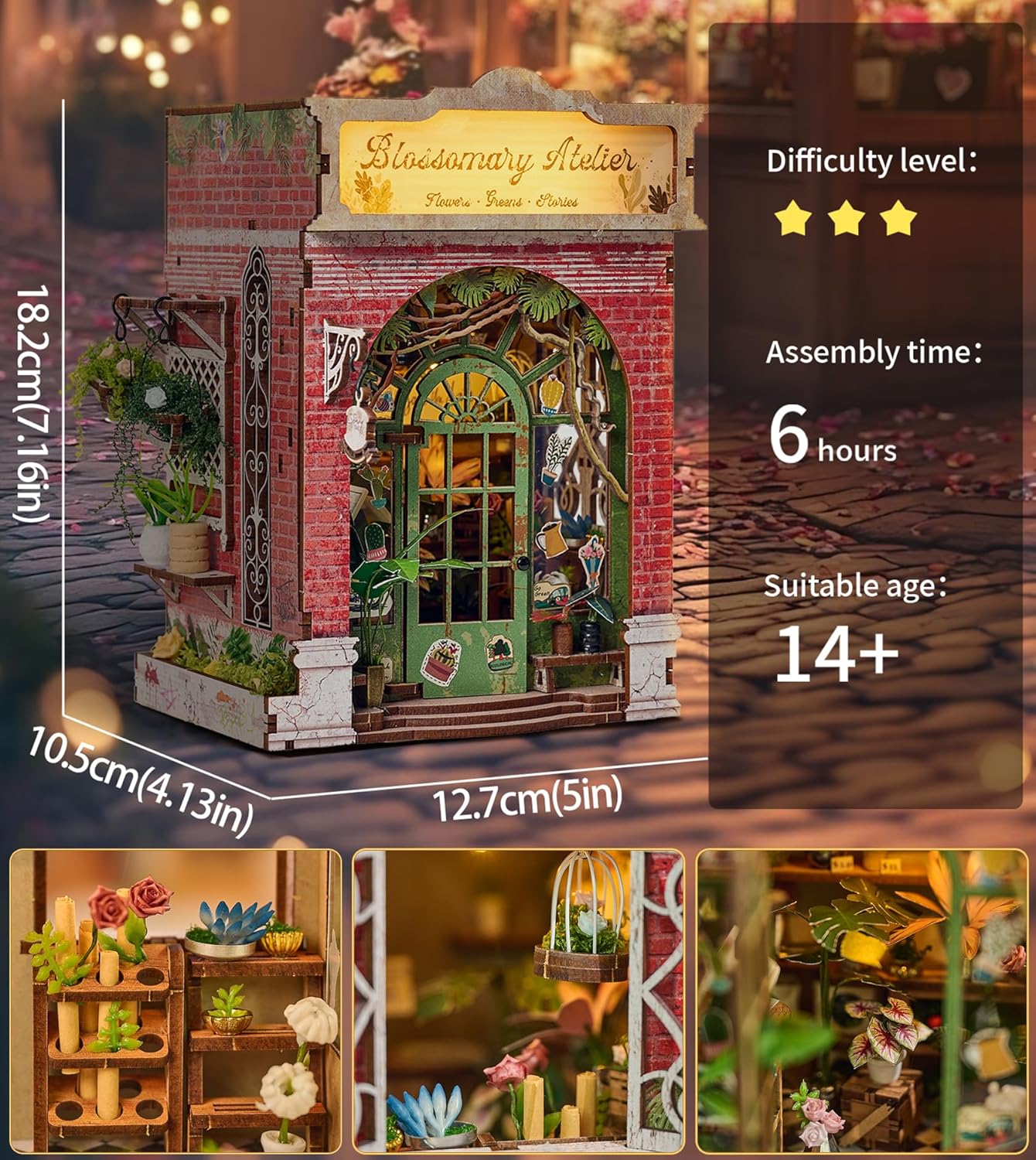 DIY Miniature Dollhouse
Rolife Cutebee HYUKBI DIY Booknook Dollhouse Kit 3D Wooden Puzzle 
Micro Building Blocks Set
Blindbox plush cute toy