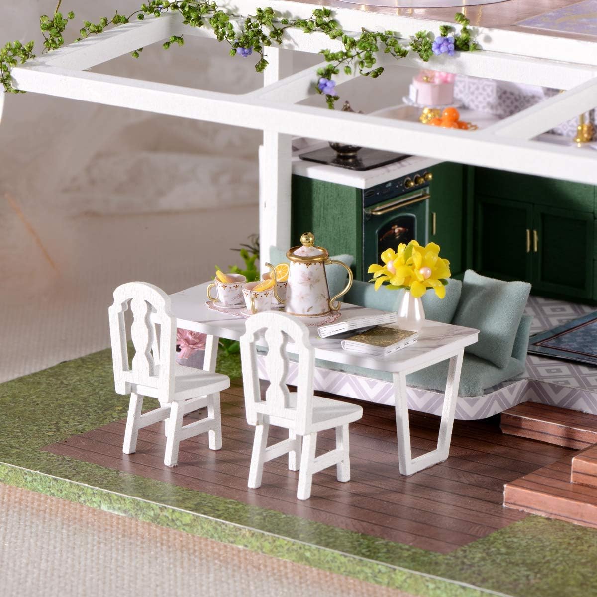 HYUKBI DIY Miniature House Kit with LED Light