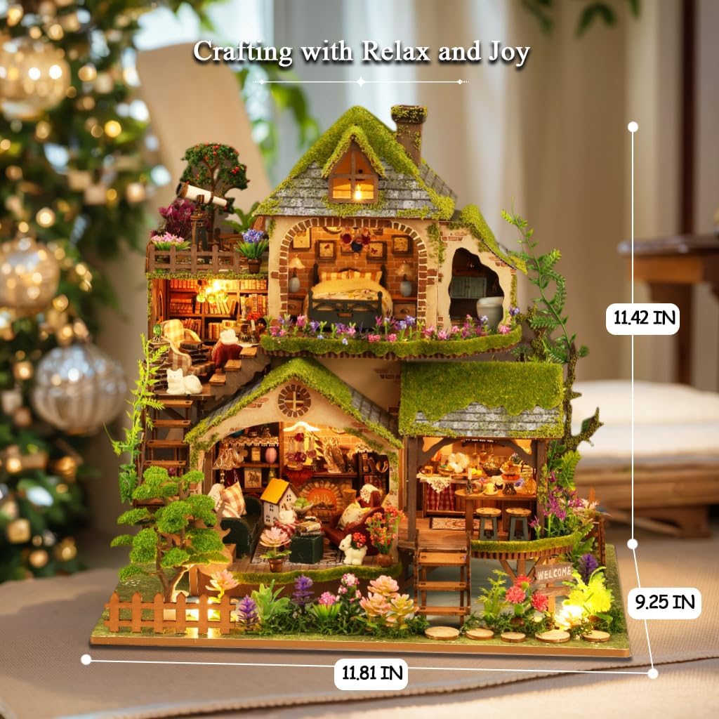 DIY Miniature Dollhouse
Rolife Cutebee HYUKBI DIY Booknook Dollhouse Kit 3D Wooden Puzzle 
Micro Building Blocks Set
Blindbox plush cute toy