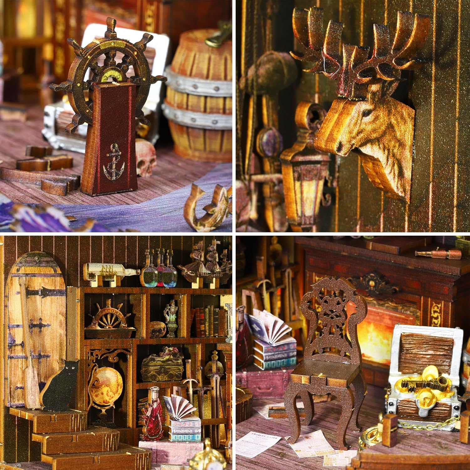 HYUKBI DIY Booknook Dollhouse Kit 