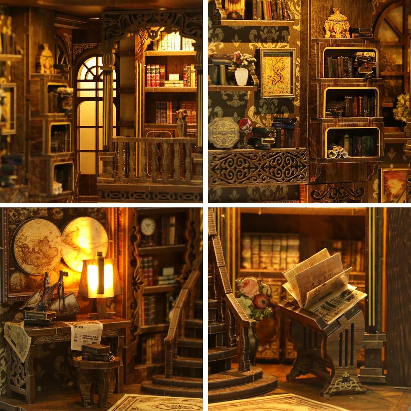 DIY Miniature Dollhouse
Rolife Cutebee HYUKBI DIY Booknook Dollhouse Kit 3D Wooden Puzzle 
Micro Building Blocks Set