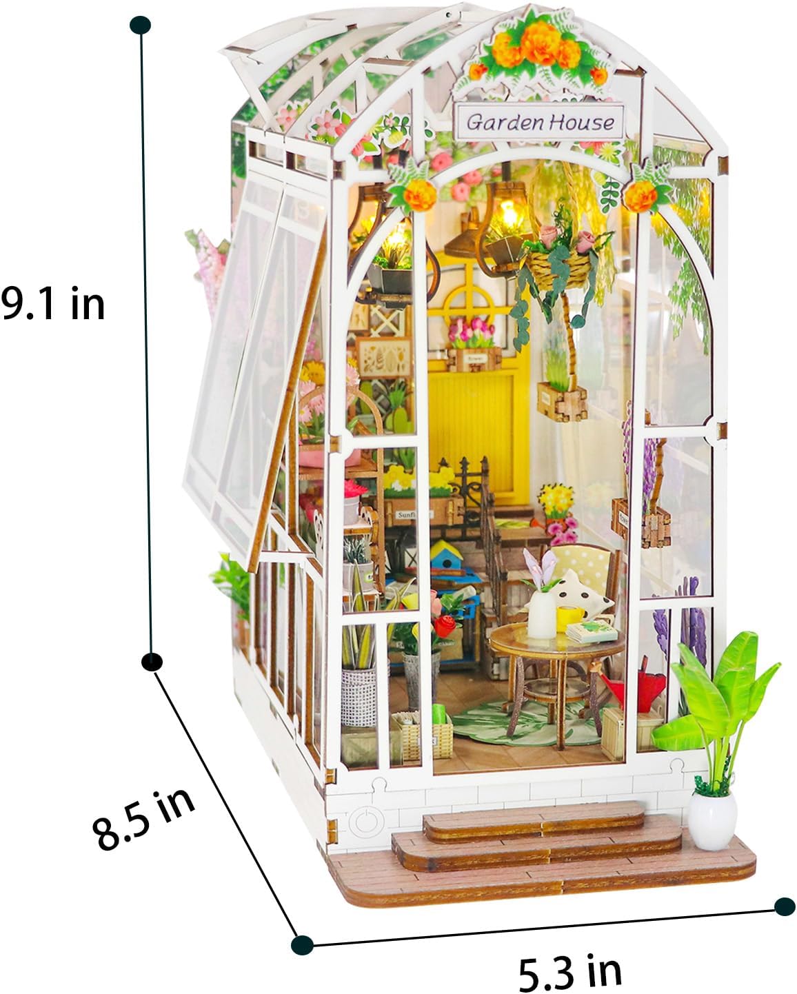 HYUKBI DIY Booknook Dollhouse Kit