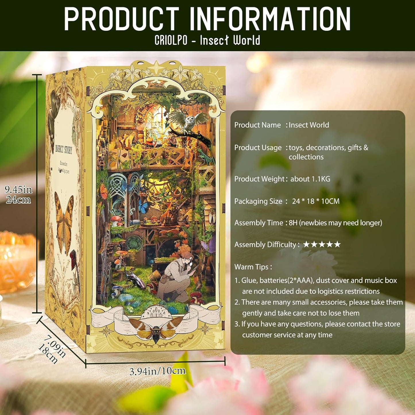 DIY Miniature Dollhouse
Rolife Cutebee HYUKBI DIY Booknook Dollhouse Kit 3D Wooden Puzzle 
Micro Building Blocks Set
Blindbox plush cute toy