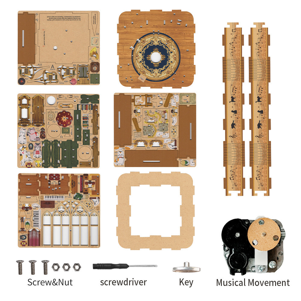 DIY Miniature Dollhouse
Rolife Cutebee HYUKBI DIY Booknook Dollhouse Kit 3D Wooden Puzzle 
Micro Building Blocks Set
Blindbox plush cute toy