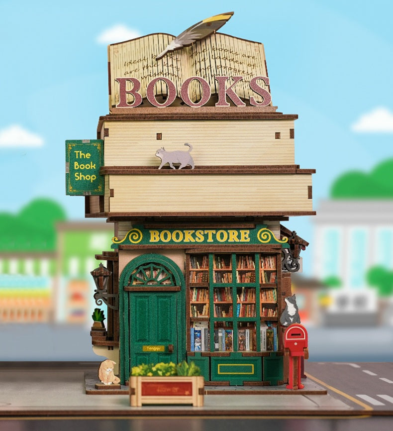 DIY Miniature Dollhouse
Rolife Cutebee HYUKBI DIY Booknook Dollhouse Kit 3D Wooden Puzzle 
Micro Building Blocks Set
Blindbox plush cute toy