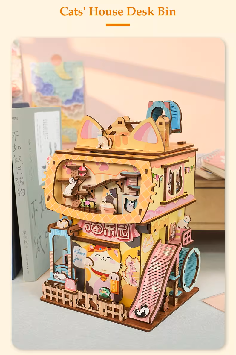 DIY Miniature Dollhouse
Rolife Cutebee HYUKBI DIY Booknook Dollhouse Kit 3D Wooden Puzzle 
Micro Building Blocks Set
Blindbox plush cute toy