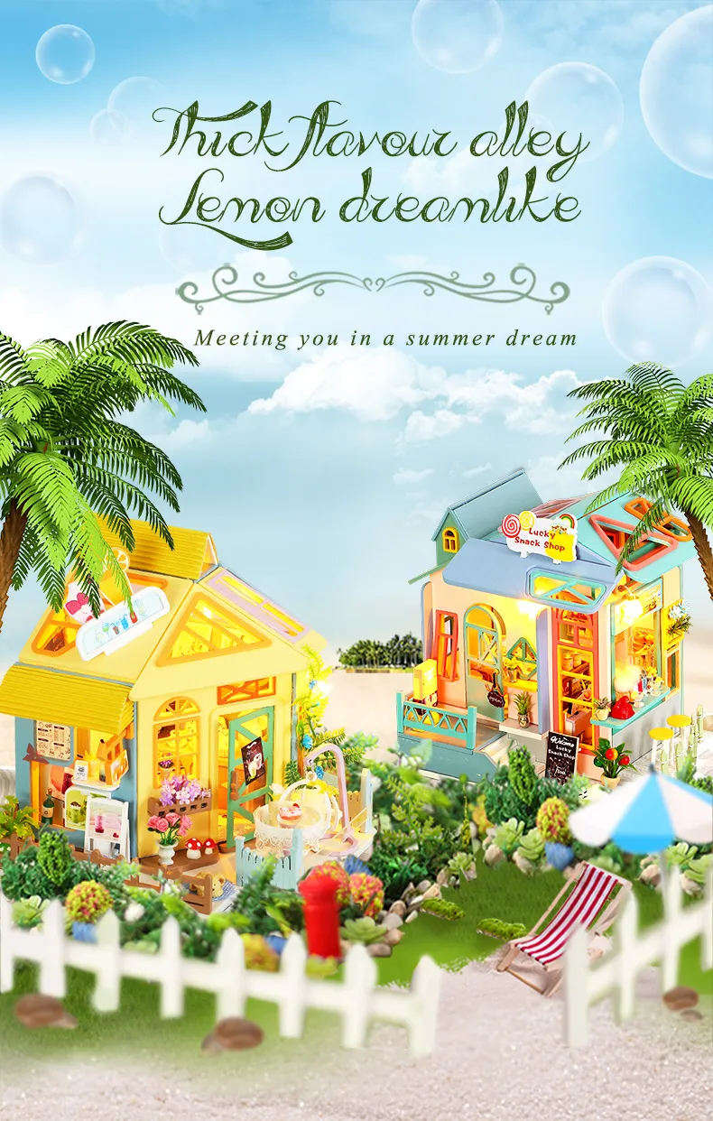 DIY Miniature Dollhouse
Rolife Cutebee HYUKBI DIY Booknook Dollhouse Kit 3D Wooden Puzzle 
Micro Building Blocks Set
Blindbox plush cute toy