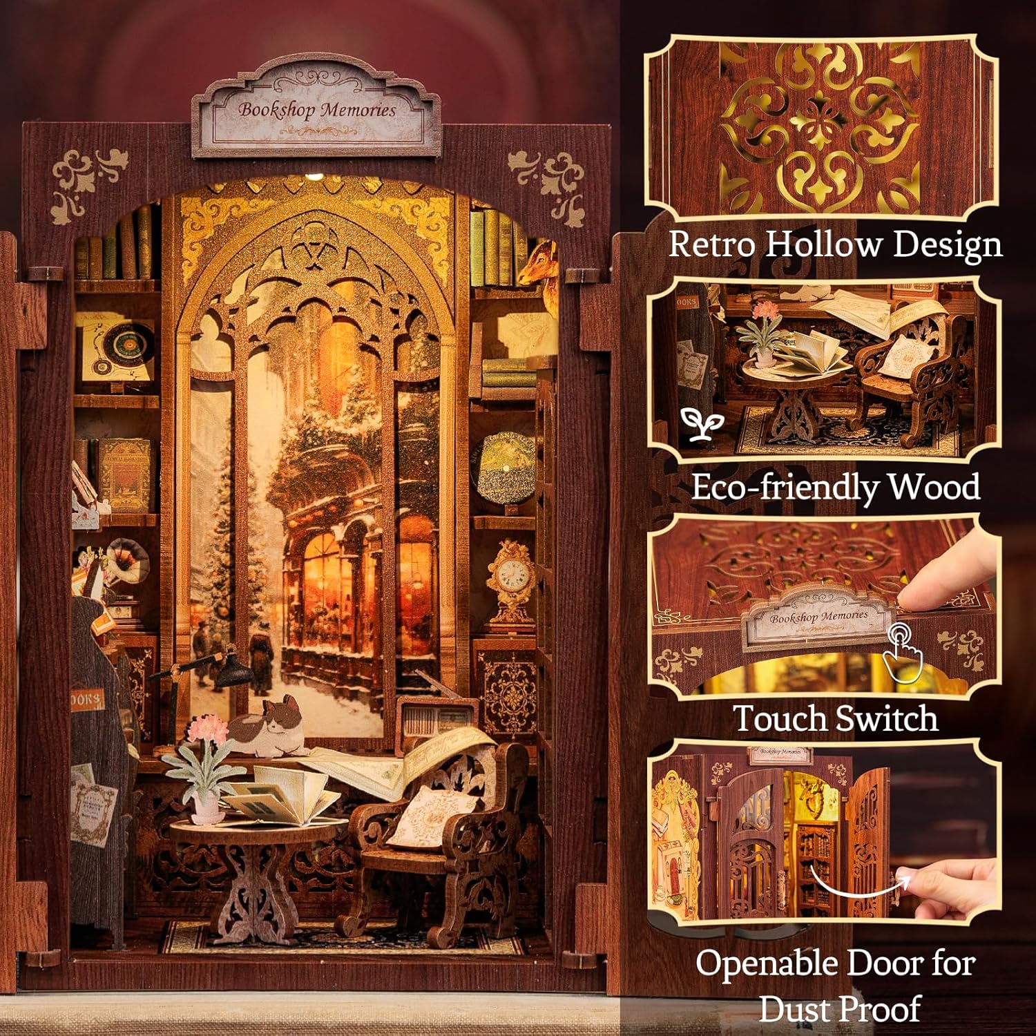 DIY Miniature Dollhouse
Rolife Cutebee HYUKBI DIY Booknook Dollhouse Kit 3D Wooden Puzzle 
Micro Building Blocks Set
Blindbox plush cute toy
