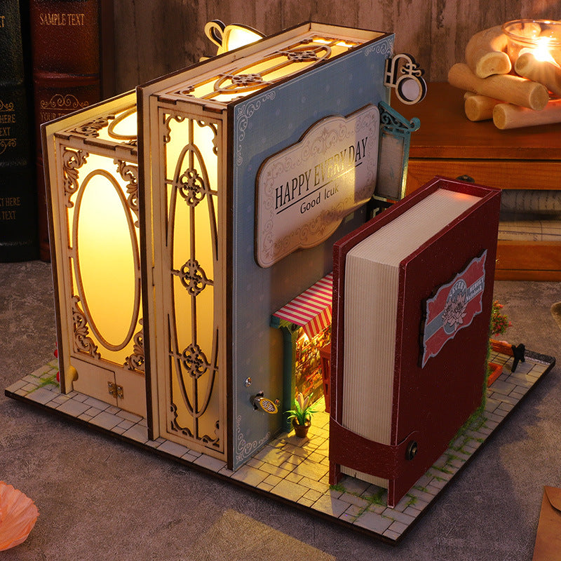 DIY Miniature Dollhouse
Rolife Cutebee HYUKBI DIY Booknook Dollhouse Kit 3D Wooden Puzzle 
Micro Building Blocks Set
Blindbox plush cute toy
