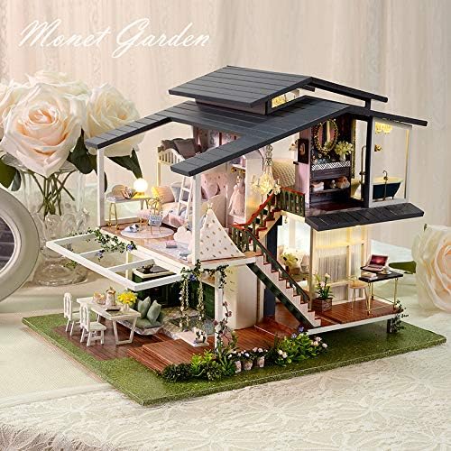 HYUKBI DIY Miniature House Kit with LED Light