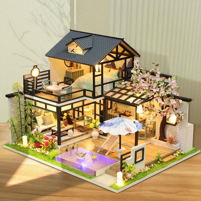 HYUKBI DIY Booknook Dollhouse Kit