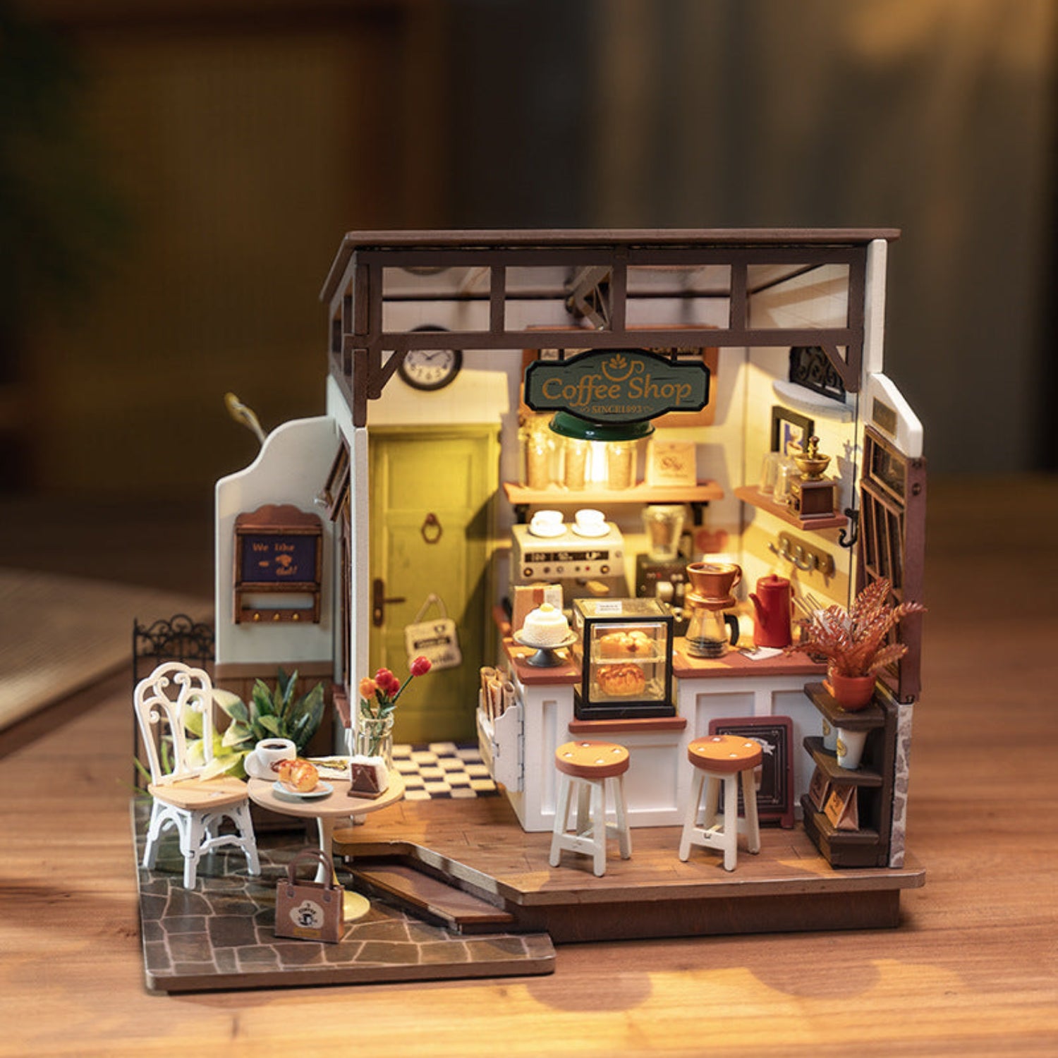 DIY Miniature Dollhouse Kits with LED