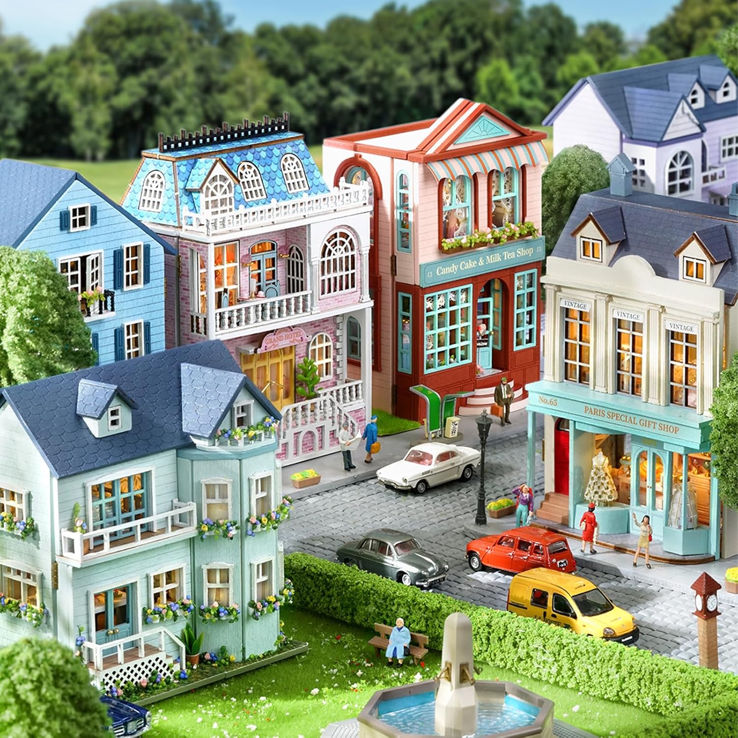 HYUKBI DIY Miniature House Kit with LED Light