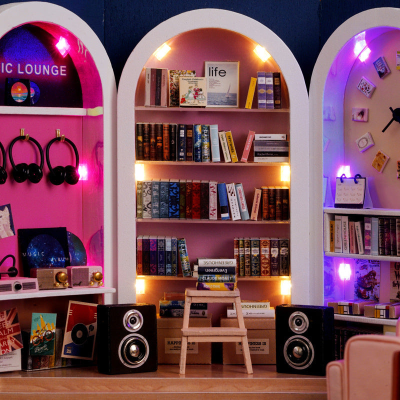 HYUKBI DIY Miniature House Kit with LED Light
