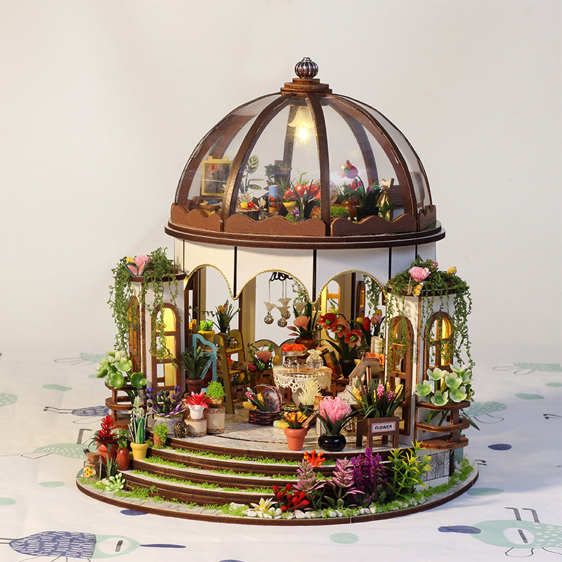 HYUKBI DIY Miniature House Kit with LED Light