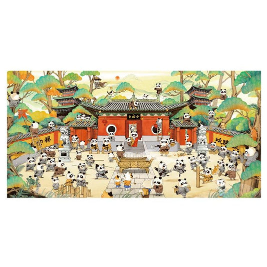 1000 Pcs-Panda Shaolin Temple