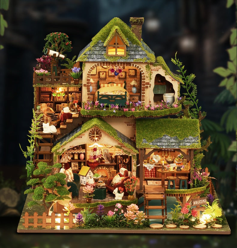 DIY Miniature Dollhouse
Rolife Cutebee HYUKBI DIY Booknook Dollhouse Kit 3D Wooden Puzzle 
Micro Building Blocks Set
Blindbox plush cute toy