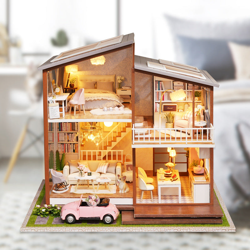 DIY Miniature Dollhouse
Rolife Cutebee HYUKBI DIY Booknook Dollhouse Kit 3D Wooden Puzzle 
Micro Building Blocks Set
Blindbox plush cute toy