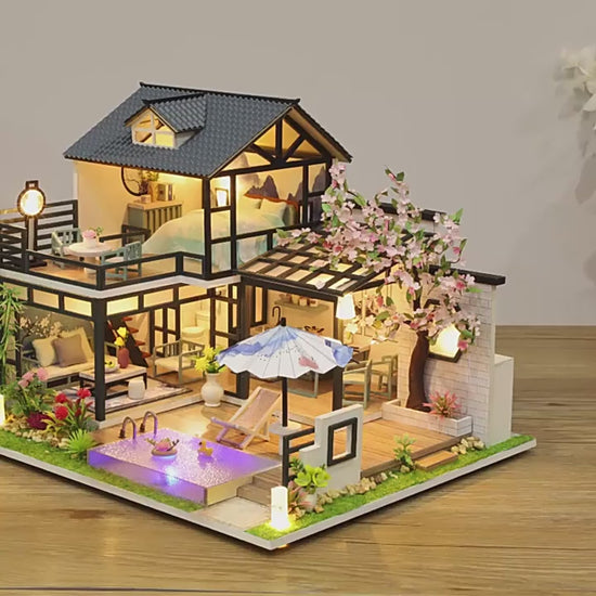 HYUKBI DIY Booknook Dollhouse Kit