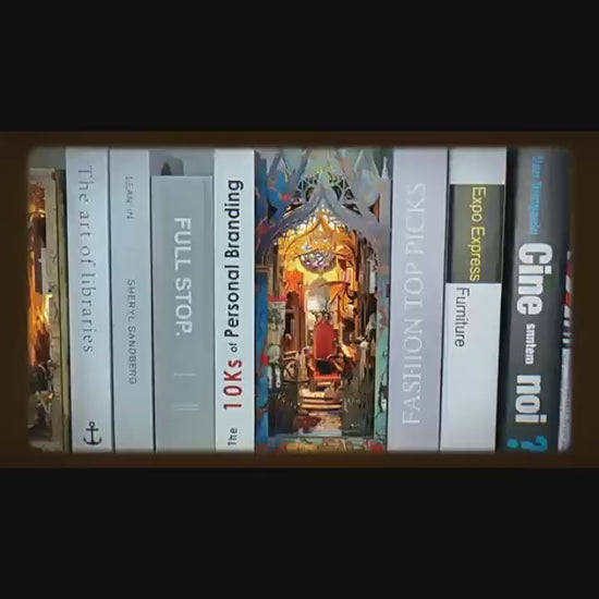 HYUKBI DIY Booknook Dollhouse Kit 