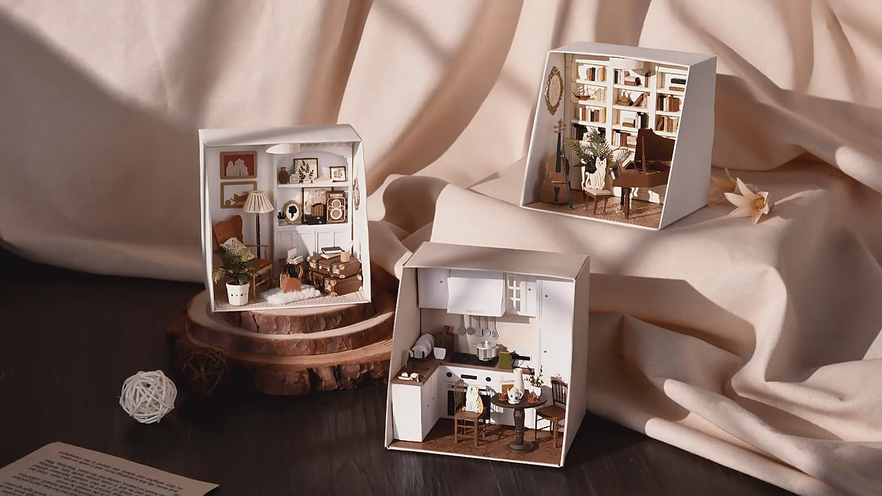 HYUKBI DIY Booknook Dollhouse Kit 