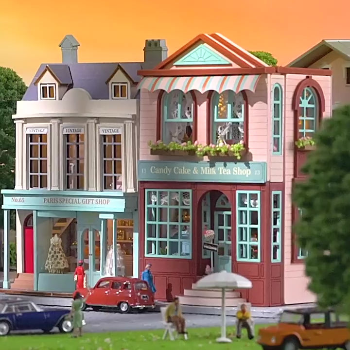 HYUKBI DIY Miniature House Kit with LED Light