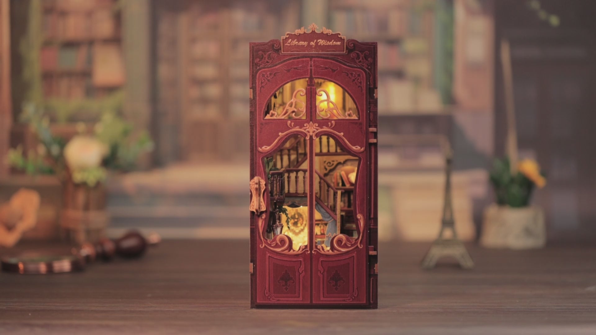 Rolife Cutebee HYUKBI DIY Booknook Dollhouse Kit 3D Wooden Puzzle