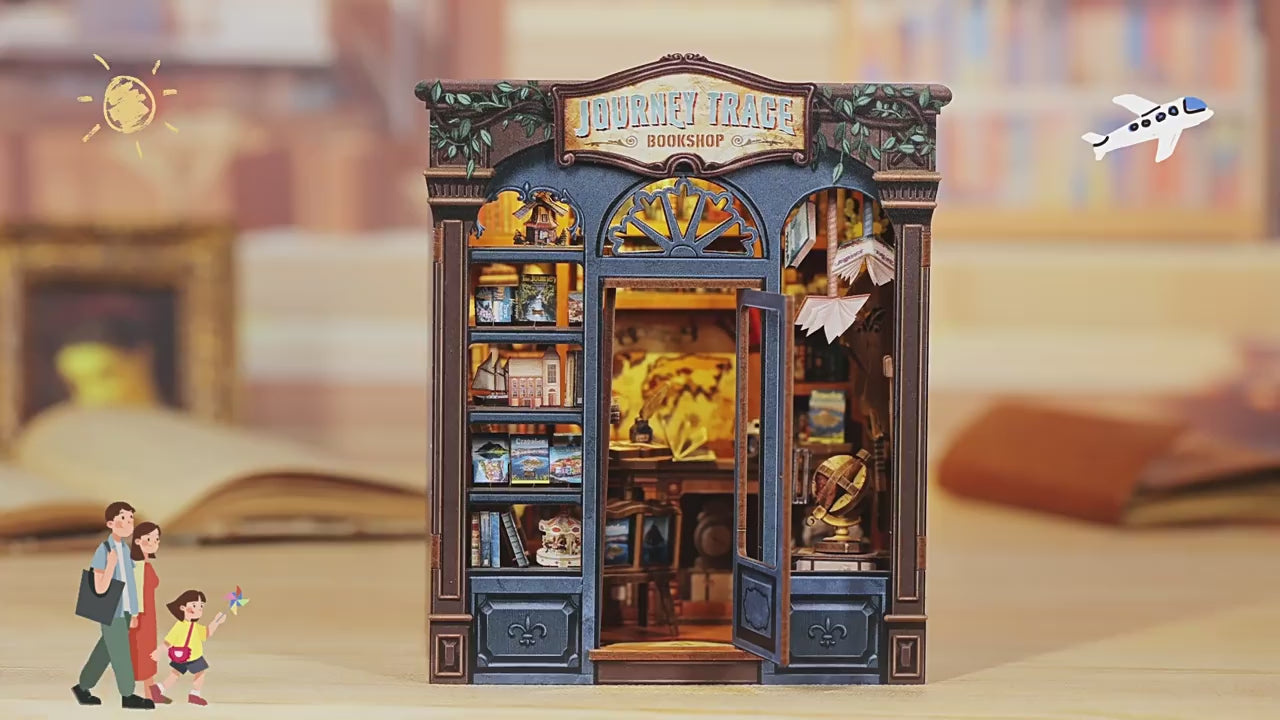 Rolife Cutebee HYUKBI DIY Booknook Dollhouse Kit