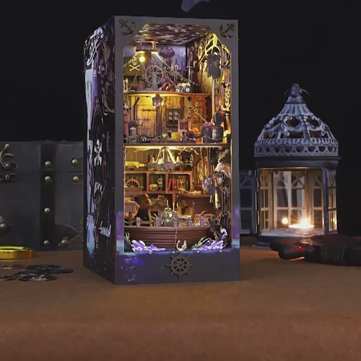 HYUKBI DIY Booknook Dollhouse Kit 