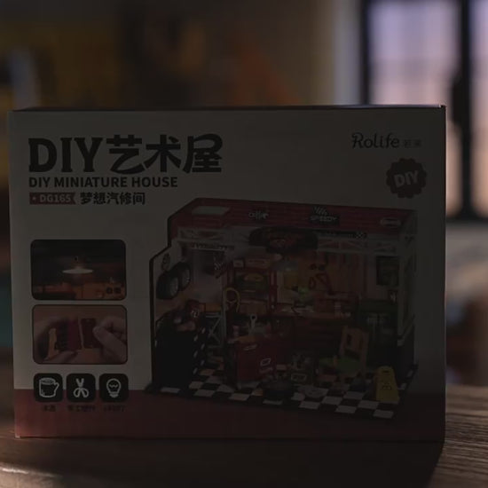 HYUKBI DIY Miniature House Kit with LED Light