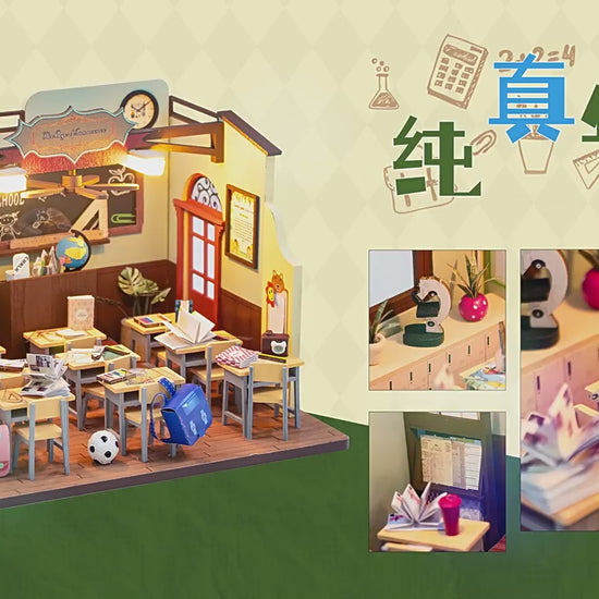 HYUKBI DIY Booknook Dollhouse Kit