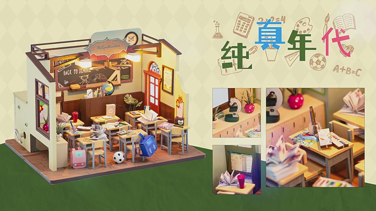 HYUKBI DIY Booknook Dollhouse Kit