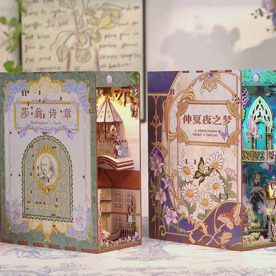 DIY Miniature Dollhouse
Rolife Cutebee HYUKBI DIY Booknook Dollhouse Kit 3D Wooden Puzzle 
Micro Building Blocks Set
Blindbox plush cute toy
