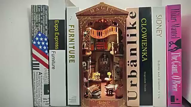 HYUKBI DIY Booknook Dollhouse Kit