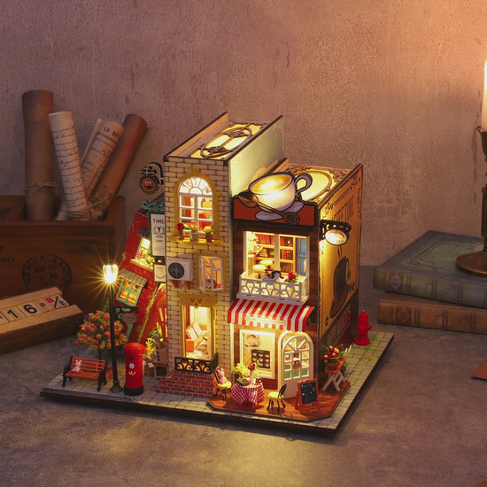 DIY Miniature Dollhouse
Rolife Cutebee HYUKBI DIY Booknook Dollhouse Kit 3D Wooden Puzzle 
Micro Building Blocks Set
Blindbox plush cute toy