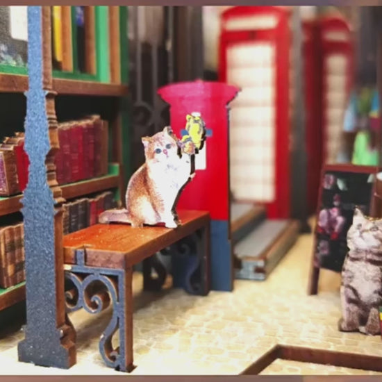 HYUKBI DIY Booknook Dollhouse Kit