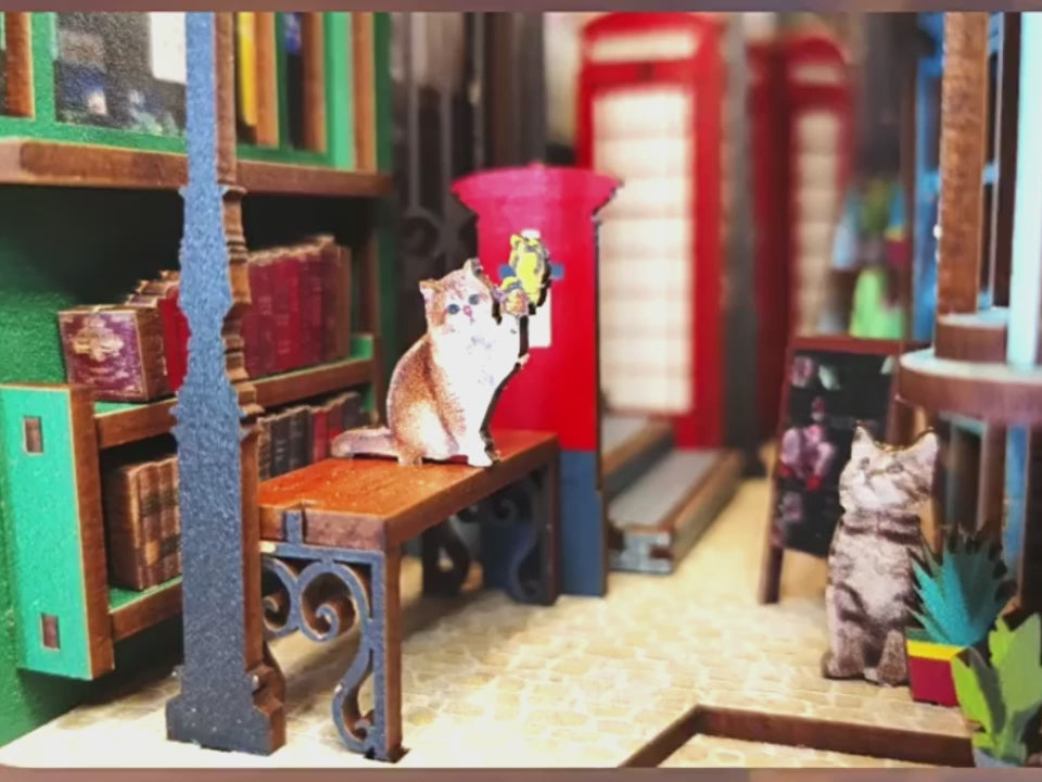 HYUKBI DIY Booknook Dollhouse Kit